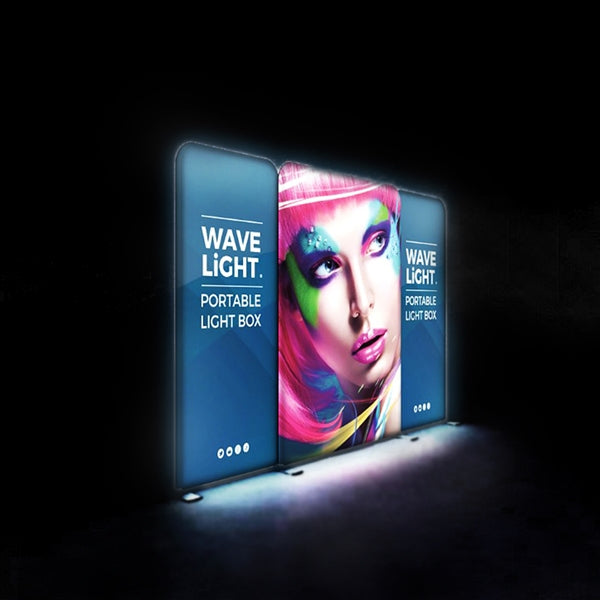 10ft x 8ft WaveLight LED Backlit Display Kit 07 | expogoods.com
