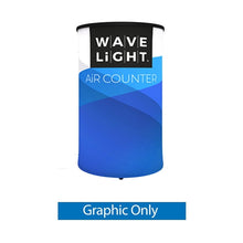 Load image into Gallery viewer, 2ft x 2ft x 3ft H Backlit Inflatable Wavelight Air Circular Counter
