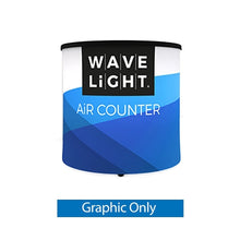 Load image into Gallery viewer, 2ft x 2ft x 2ft Backlit Inflatable Wavelight Air Circular Mini Counter
