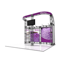 Load image into Gallery viewer, 10ft x 10ft Vela-2 Orbital Express Truss Display | expogoods.com

