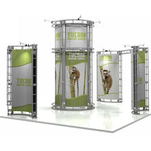Load image into Gallery viewer, 20ft x 20ft Island Tucana Orbital Express Truss Display | expogoods.com
