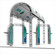 Load image into Gallery viewer, 20ft x 20ft Island Cassiopeia Orbital Express Truss Display | expogoods.com
