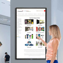 Load image into Gallery viewer, 50in Wall Mount Touch Screen Computer Kiosk | expogoods.com
