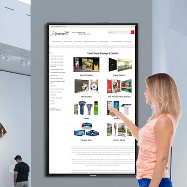 50in Wall Mount Touch Screen Computer Kiosk | expogoods.com