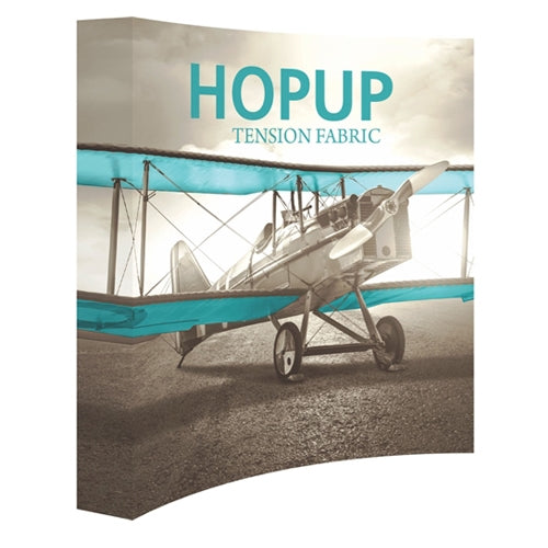 8ft x 8ft Hopup Curved Tension Fabric Display | expogoods.com