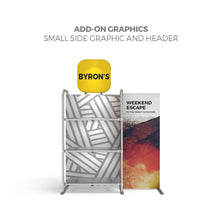 Load image into Gallery viewer, 3ft x 5ft Waveline Merchandiser | Tension Fabric Display | expogoods.com

