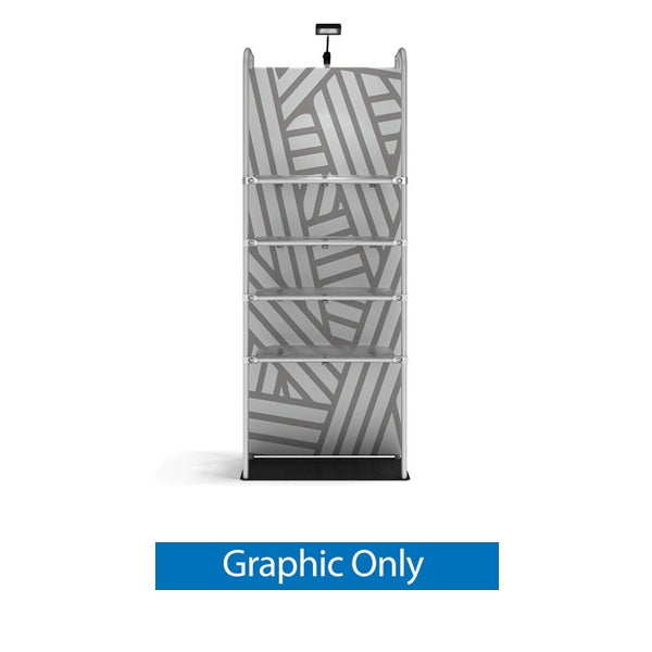 3ft x 8ft Waveline Merchandiser Trade Show Display