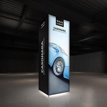 Load image into Gallery viewer, 3ft x 8-10ft Tall Wavelight Casonara Backlit Tower | expogoods.com

