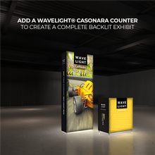 Load image into Gallery viewer, 3ft x 8ft WaveLight Casonara Light Box Display | expogoods.com
