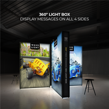 Load image into Gallery viewer, 3ft x 8ft WaveLight Casonara Light Box Display | expogoods.com
