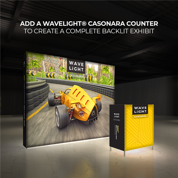 10ft x 8ft WaveLight Casonara Light Box Display | expogoods.com