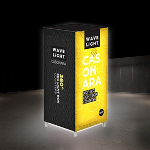 20in Wavelight Casonara Square Light Box Counter