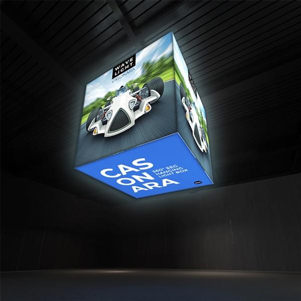 8ft Cube Wavelight Casonara Light Box Hanging Blimp