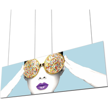 Load image into Gallery viewer, 15ft x 3ft Vector Frame Hanging Light Box
