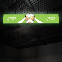Load image into Gallery viewer, 30ft x 3ft Vector Frame Hanging Light Box
