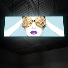 Load image into Gallery viewer, 15ft x 3ft Vector Frame Hanging Light Box
