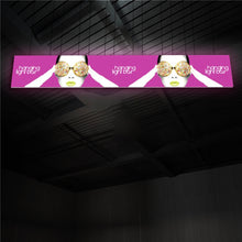 Load image into Gallery viewer, 40ft x 3ft Vector Frame Hanging Light Box
