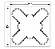 Load image into Gallery viewer, 20ft x 20ft Island Draco Orbital Express Truss Display | expogoods.com
