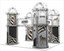 Load image into Gallery viewer, 20ft x 20ft Island Centaurus Orbital Express Truss Display | expogoods.com
