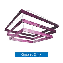 Load image into Gallery viewer, 10-16ft Tiered Square Formulate Master Hanging Banners | expogoods.com
