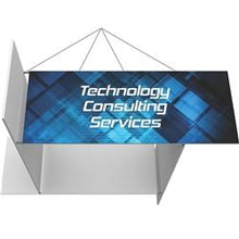 Load image into Gallery viewer, 10ft Four-Sided Pinwheel Formulate Master Hanging Banners
