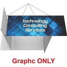 Load image into Gallery viewer, 10ft Four-Sided Pinwheel Formulate Master Hanging Banners

