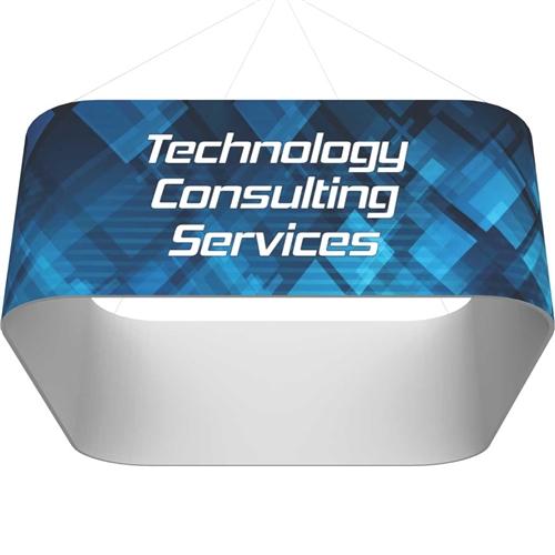 20ft Sign 20ft x 2ft Rounded Square Formulate Master Hanging Trade Show Sign ...