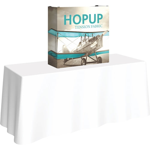 3ft x 3ft Hopup Straight Tension Fabric Tabletop Display