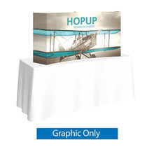 Load image into Gallery viewer, 5ft x 3ft Hopup Curved Tension Fabric Tabletop Display
