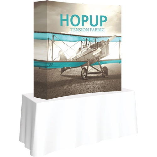 5ft x 5ft Hopup Curved Tension Fabric Tabletop Display