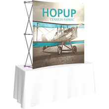 Load image into Gallery viewer, 5ft x 5ft Hopup Curved Tension Fabric Tabletop Display
