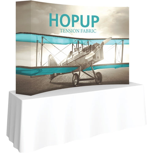 8ft x 5ft Hopup Curved Tension Fabric Tabletop Display