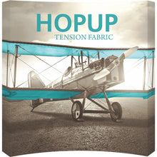 Load image into Gallery viewer, 8ft x 8ft Hopup Curved Tension Fabric Display | expogoods.com
