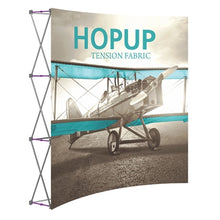 Load image into Gallery viewer, 8ft x 8ft Hopup Curved Tension Fabric Display | expogoods.com
