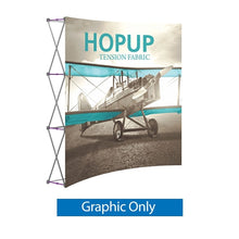 Load image into Gallery viewer, 8ft x 8ft Hopup Curved Tension Fabric Display | expogoods.com
