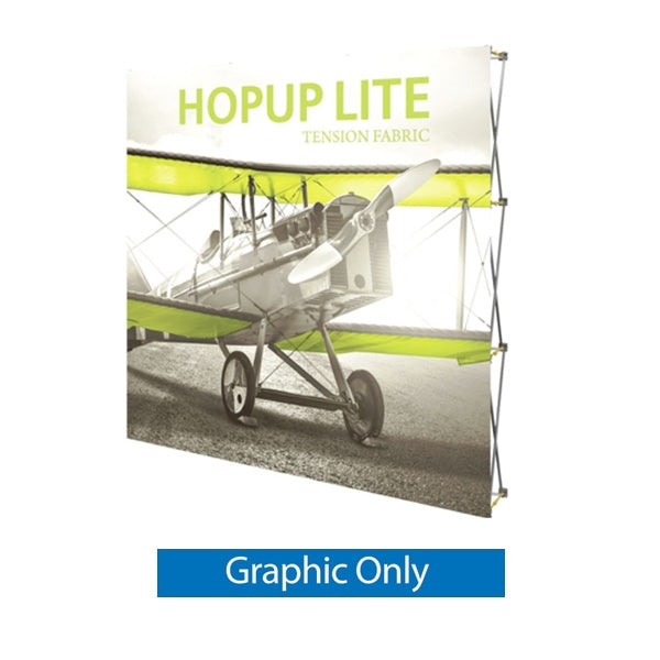 8ft x 8ft Hopup Lite Straight Tension Fabric Display