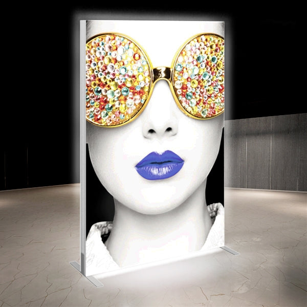 4ft Vector Frame Tension Fabric Light Box Display | LED Backlit Booth ...