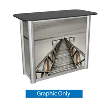 Load image into Gallery viewer, 47in W x 37in H x 24in D Replacement Printed Graphic for  Linear Trade Show Counter
