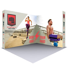 Load image into Gallery viewer, 10ft x 7.5ft Lumiere Wall Configuration B SEG Display | Double-Sided | expogoods.com
