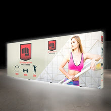 Load image into Gallery viewer, 20ft x 7.5ft Lumiere Light Wall Backlit Configuration D Display | Double-Sided | expogoods.com
