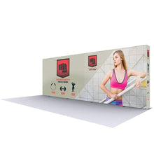 Load image into Gallery viewer, 20ft x 7.5ft Lumiere Light Wall Backlit Configuration D Display | Double-Sided Graphic Only | expogoods.com
