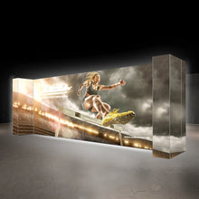 Load image into Gallery viewer, 20ft x 7.5ft Lumiere Light Wall Backlit Configuration H Display | Double-Sided | expogoods.com
