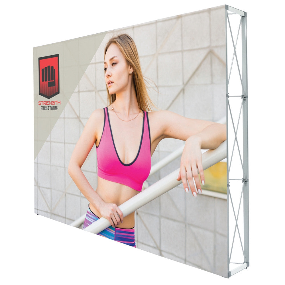 10ft x 7.5ft Lumiere Wall SEG Display | Single-Sided Kit | expogoods.com